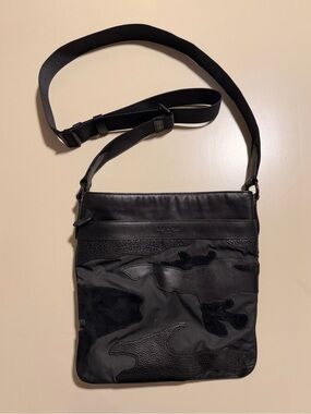 Coach Black Camouflage Messenger Crossbody Bag